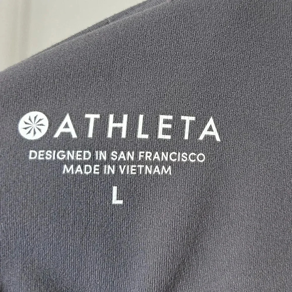 Athleta Meshblock athletic yoga mesh Leggings size large athleisure workout - Picture 13 of 16